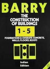BARRY - THE CONSTRUCTION OF BUILDINGS - SET OF 5 VOLUMES