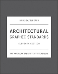 ARCHITECTURAL GRAPHIC STANDARDS -  THE AMERICAN INSTITUTE OF ARCHITECTECTS -11TH EDITION