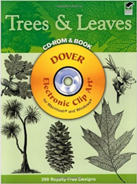 TREES & LEAVES - 399 PERMISSION FREE DESIGNS - CD ROM & BOOK