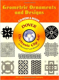 GEOMETRIC ORNAMENTS AND DESIGNS - 281 PERMISSION FREE DESIGNS - CD ROM AND BOOK