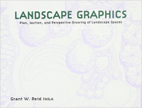 LANDSCAPE GRAPHIC - PLAN, SECTION AND PERSPECTIVE DRAWING OF LANDSCAPE SPACES