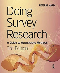 DOING SURVEY RESEARCH - A GUIDE TO METHODS - 3RD SPECIAL INDIAN EDITION