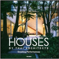 HOUSES BY THAI ARCHITECTS - DWELLING PERFORMANCES